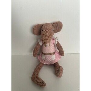 Pottery Barn Kids Knit Crochet Mouse Plush PBK